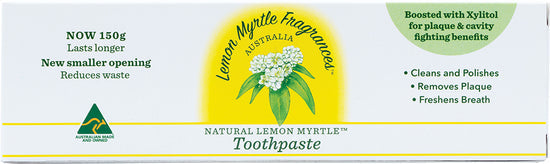 Lemon Myrtle Fragrances Toothpaste Lemon Myrtle 150g