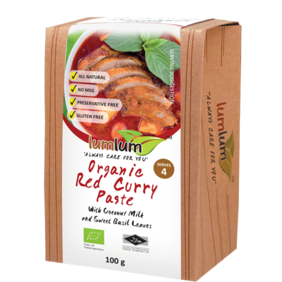 Lum Lum Organic Red Curry Paste 100g