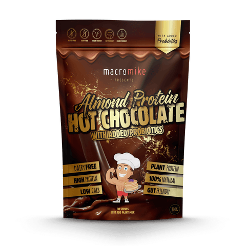 Macro Mike Protein Hot Chocolate - Almond With Added Probiotics 300g