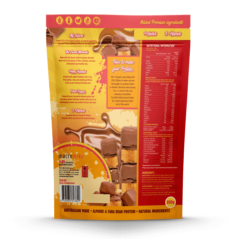 Macro Mike Premium Almond Protein Choc Honeycomb 800g