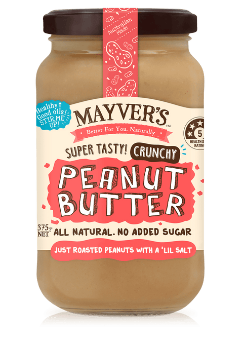 Mayver's Peanut Butter Crunchy 375g x6