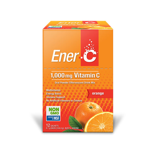 Martin & Pleasance Ener-C 1000mg Vitamin C Drink Mix Orange 8.7g x 12 Pack