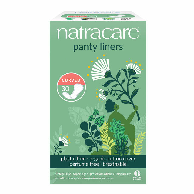 Natracare Curved Panty Liners 30-pack