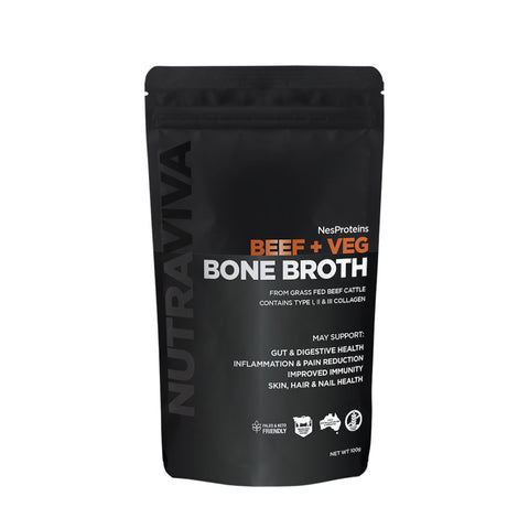 NutraViva NesProteins Bone Broth Beef & Veg 100g
