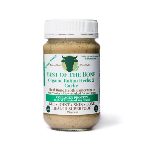Best Of The Bone - Organic Italian Herbs & Garlic Bone Broth Superfood  350g