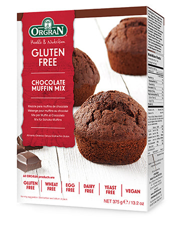 Orgran Gluten Free Chocolate Muffin Mix 375g x8
