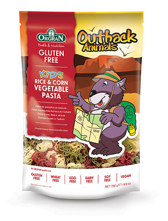 Orgran Outback Animals Vege Pasta Shapes Gluten Free 350g x5