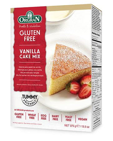 Orgran Gluten Free Vanilla Cake Mix 375g x8