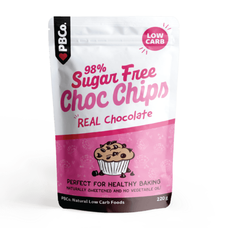 PBCo Choc Chips 98% Sugar Free 220g