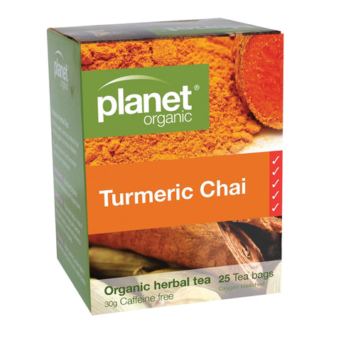 Planet Organic Organic Turmeric Chai Herbal Tea x 25 Tea Bags