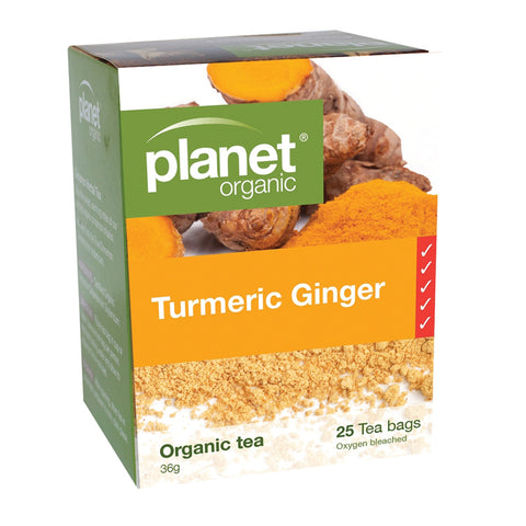 Planet Organic Organic Turmeric Ginger Tea x 25 Tea Bags