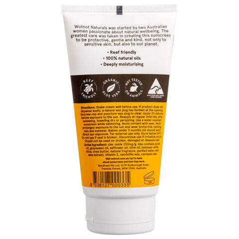 Natural Sunscreen SPF 30 Suitable Sensitive Skin 150g