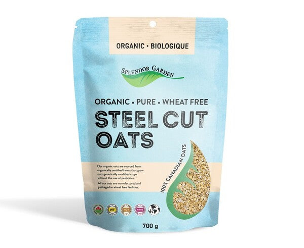 Splendor Garden Organic Wheat Free Steel Cut Oats 700g