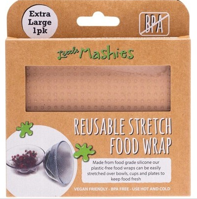 Little Mashies Reusable Stretch Silicone Food Wrap  Pack Of 1 - XLarge 30cm x 30cm