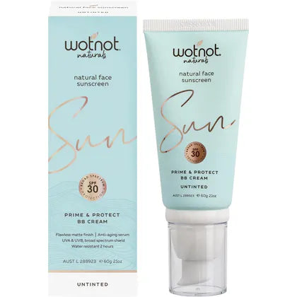 Wotnot Natural Face Sunscreen 30 SPF Untinted BB Cream 60g