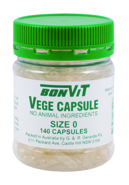 Bonvit Empty Vege Capsules Size 00 100 Caps