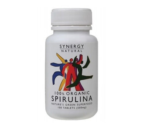 Synergy Organic Spirulina (500g) 100 Tabs