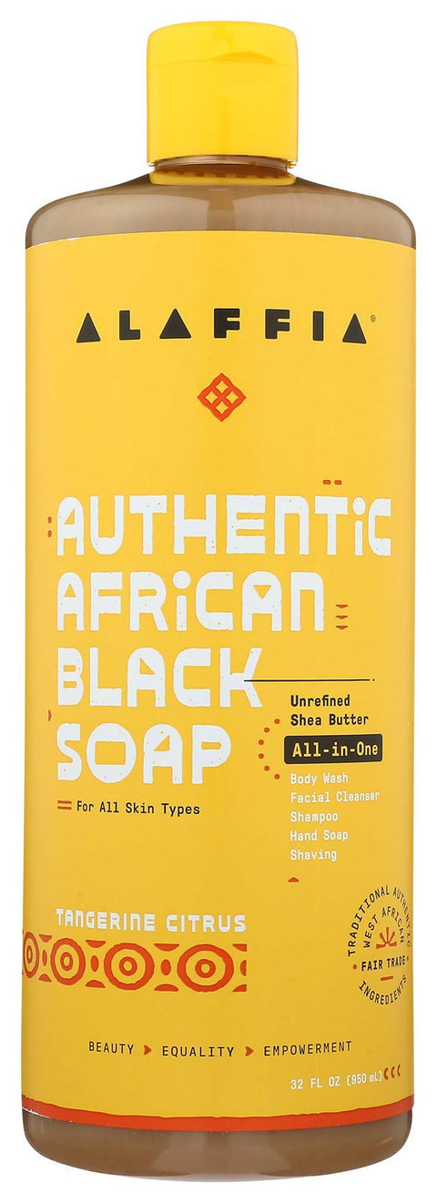 Alaffia African Black Soap All in One Tangerine-Citrus 476ml BB 04/24