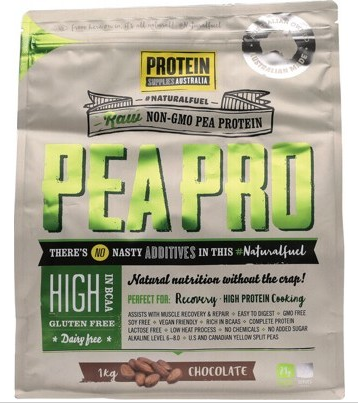 Protein Supplies Australia Pure Pea Protein Isolate Chocolate 1kg