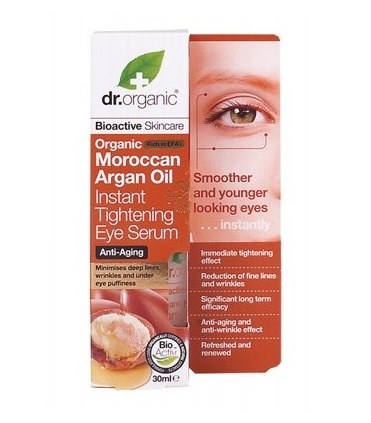 Dr Organic Moroccan Argan Oil Instant Tightening Eye Serum 30ml