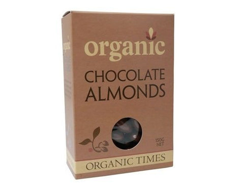 Organic Times Milk Chocolate & Almonds 150g