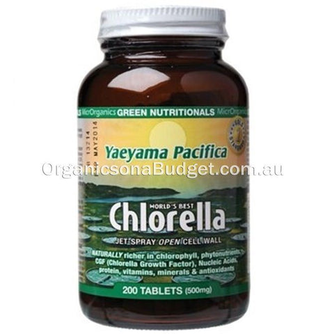 Green Nutritionals Chlorella (500mg) 200 Tabs