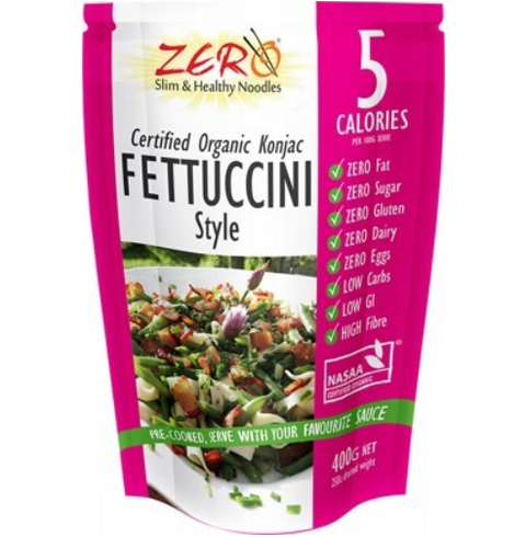 Zero Slim & Healthy Certified Organic Konjac - Fettuccini Style 400g