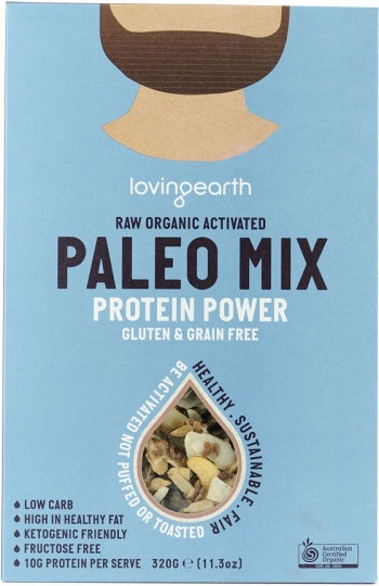 Loving Earth Raw Organic Activated Paleo Mix Protein Power 320g