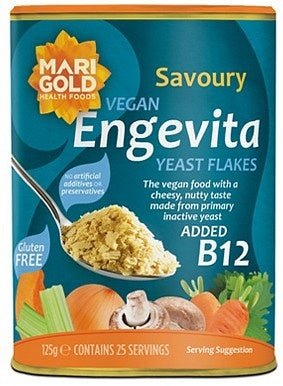 Marigold Health Foods Engevita Yeast Flakes Zinc B12 125g