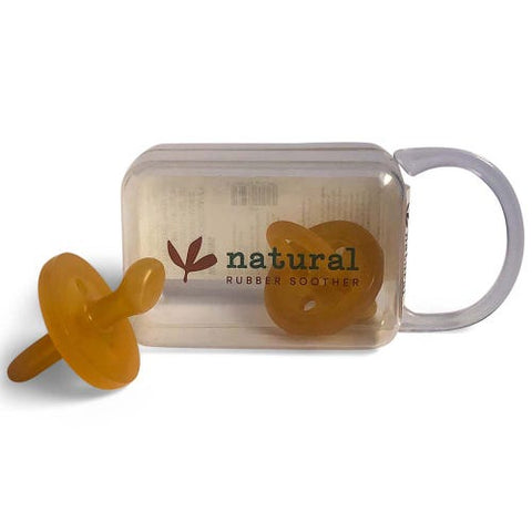 Natural Rubber Soother Ortho Large (6+ Months) - Twin With Case