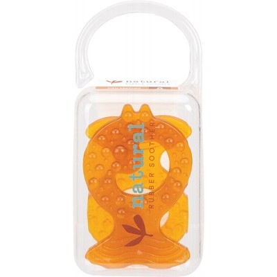 Natural Rubber Soothers - Teether - Fish- Twin Pack With Case