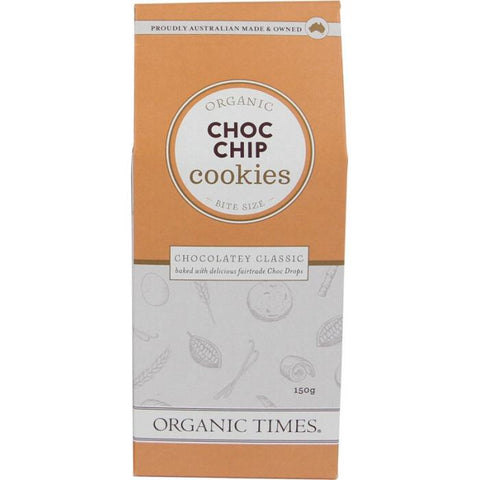 Organic Times Cookies Organic Choc Chip 150g