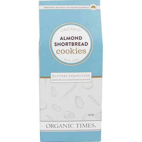 Organic Times Cookies Organic Almond Shortbread 150g