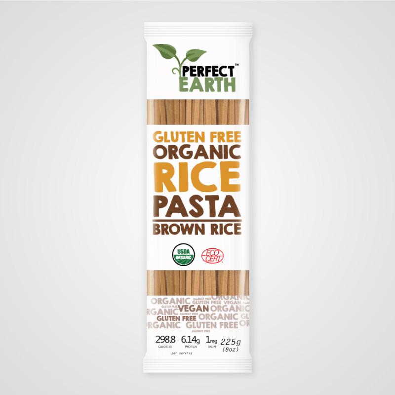 Perfect Earth Organic Rice Pasta - Brown 225g x 6