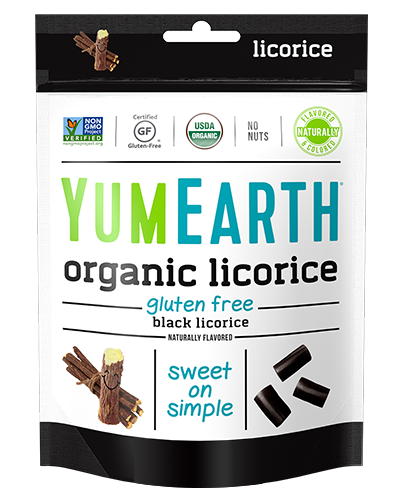 Yum Earth Organic Licorice Black 6x142g