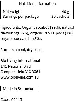 English Tea Shop Organic Cocoa Rooibos & Vanilla