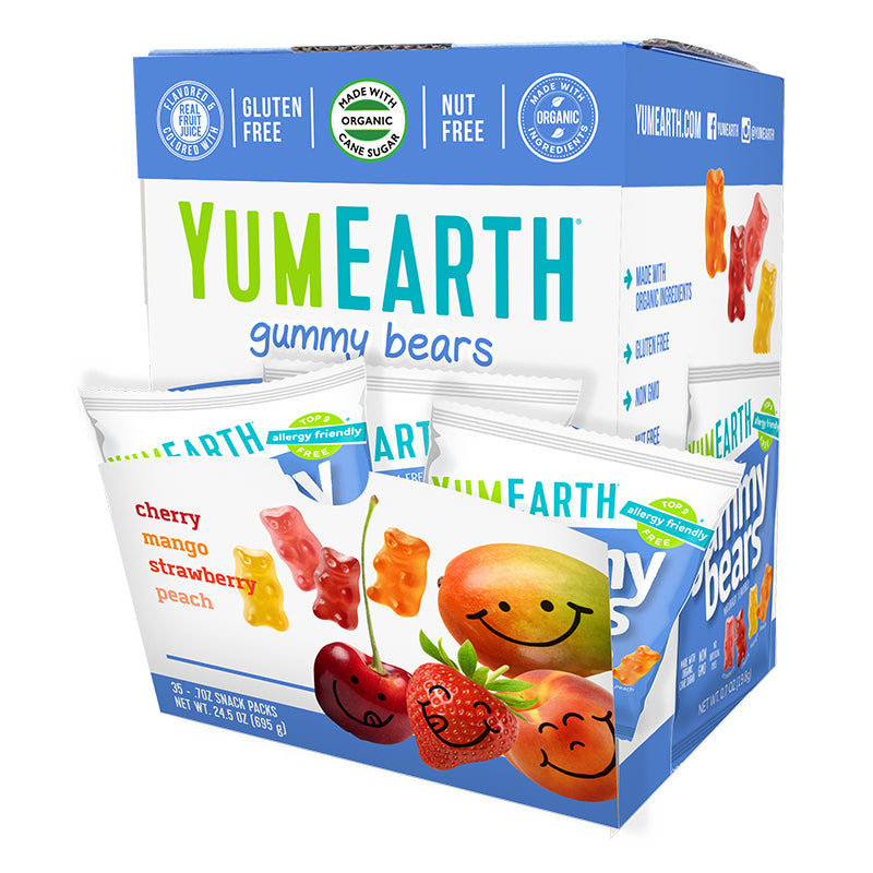 Yum Earth Gummy Bears 19.8g (Box of 35)