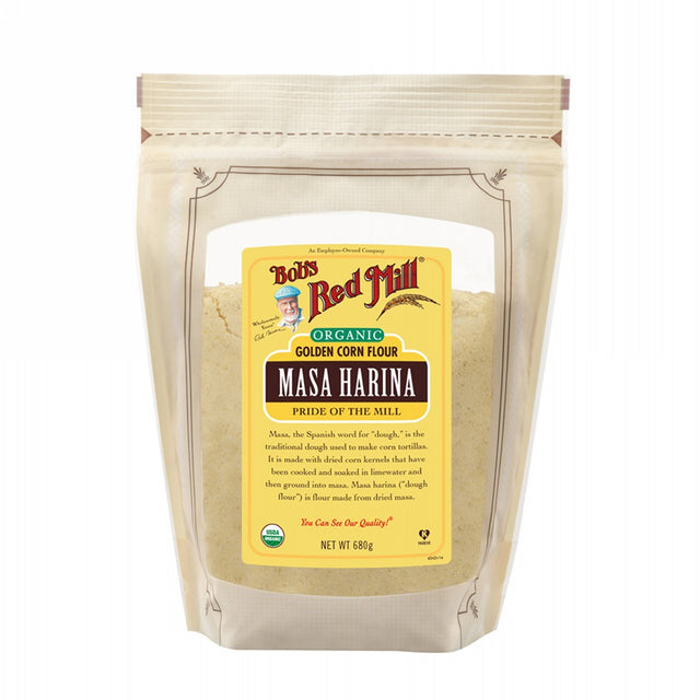 Bob's Red Mill Certified Organic Masa Harina Pouch 680g front