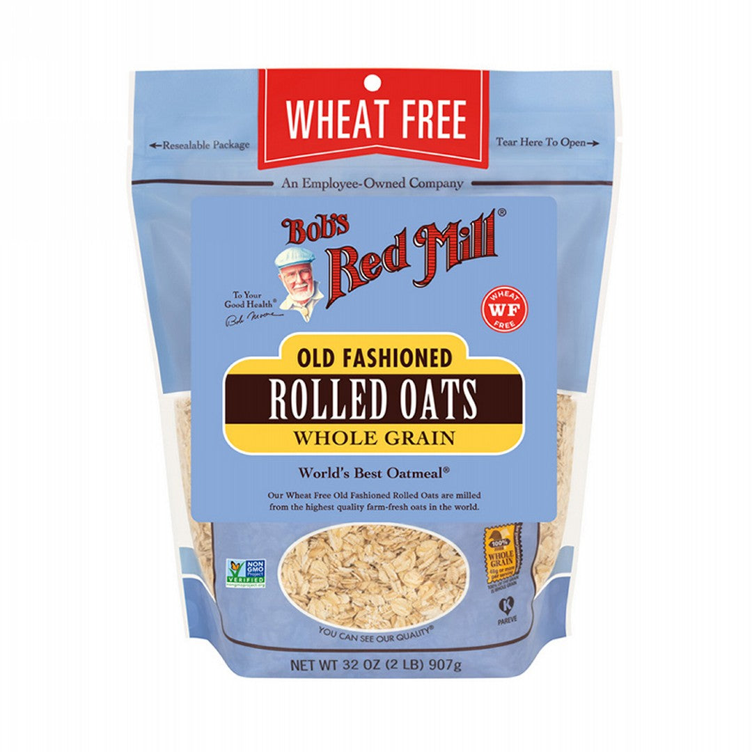 Bob's Red Mill Rolled Oats Pure Wheat Free 907g front