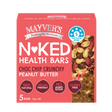Mayver’s Naked Health Bars Choc Chip Crunchy Peanut Butter 150g x 5 bars Front