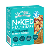 Mayver’s Naked Health Bars Salted Caramel Peanut Butter 40g x 15 Side