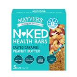 Mayver’s Naked Health Bars Salted Caramel Peanut Butter 40g x 15 Front