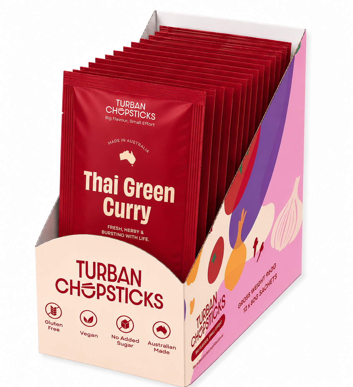 Turban Chopsticks Curry Paste Thai Green Curry 80g