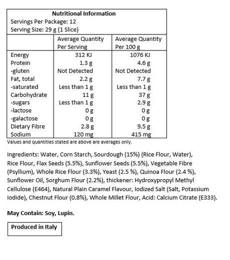 Schar Multigrain Sourdough Bread 350g