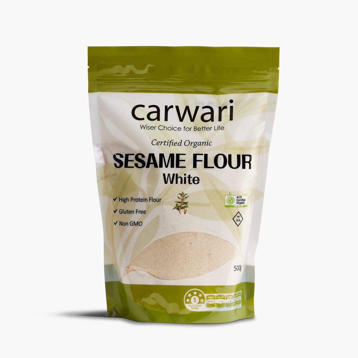 Carwari Certified Organic Sesame Flour (Gluten Free) 500g