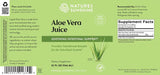 Natures Sunshine Organic Aloe Vera Juice 946ml Label