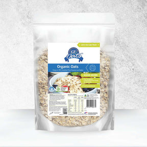 Gloriously Free Certified Organic Oats 1kg front