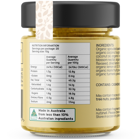 Food to Nourish Organic Luscious Lemon Spread 200g