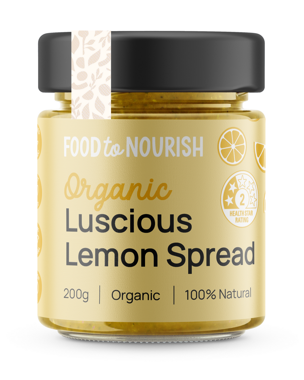 Food to Nourish Organic Luscious Lemon Spread 200g
