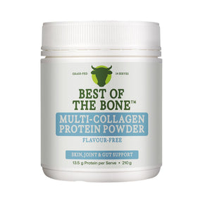 Best of the Bone Healing Multi-Collagen Protein Powder Hydrolysed Collagen Peptides Unflavoured 210g